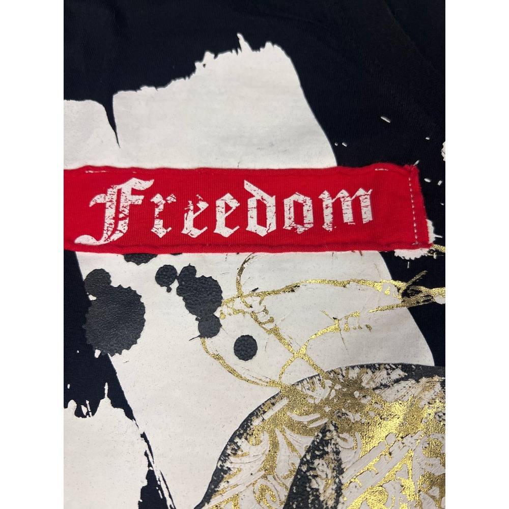 Southpole Mens Graphic T Shirt Black Skull Freedom to Live‎ Design - Medium - Picture 6 of 12